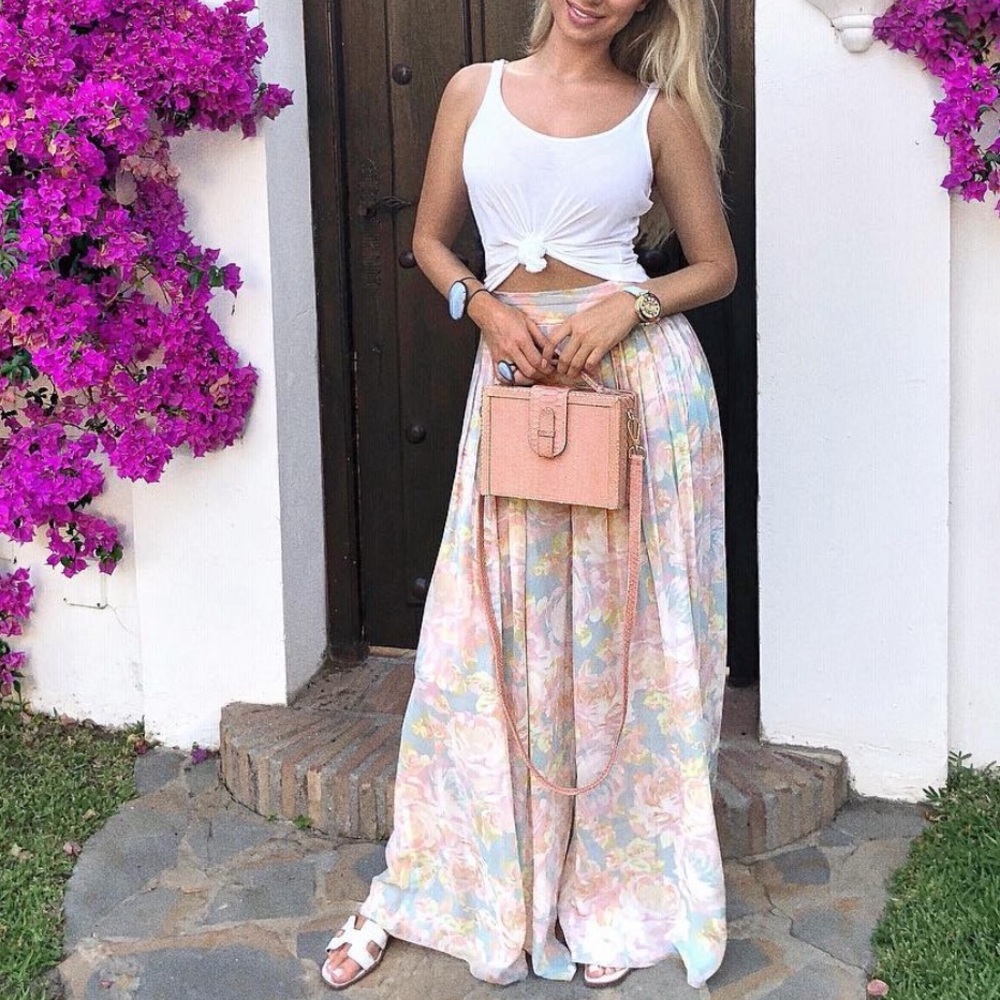Zara Multicolored Floral Pants